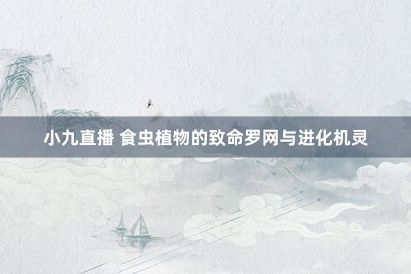 小九直播 食虫植物的致命罗网与进化机灵