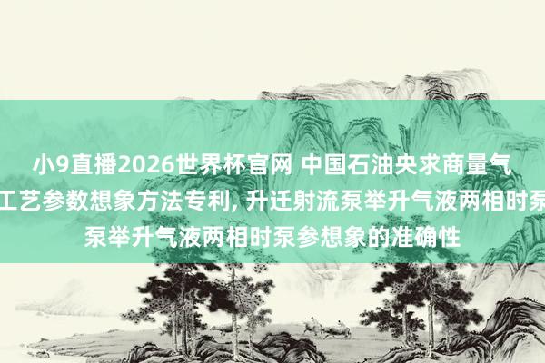 小9直播2026世界杯官网 中国石油央求商量气液两相的射流泵工艺参数想象方法专利, 升迁射流泵举升气液两相时泵参想象的准确性