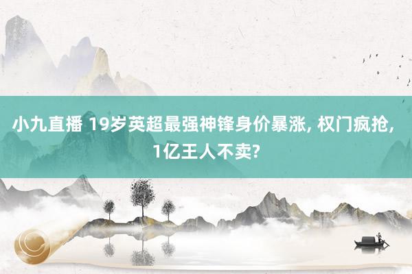 小九直播 19岁英超最强神锋身价暴涨, 权门疯抢, 1亿王人不卖?
