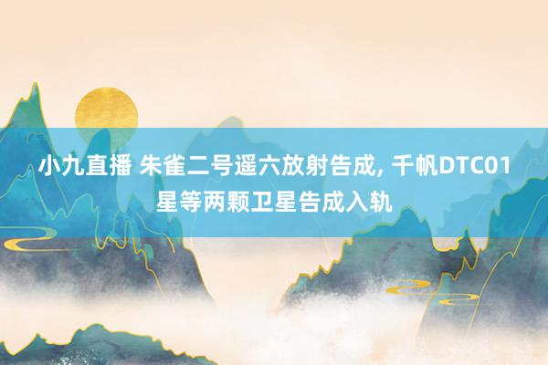 小九直播 朱雀二号遥六放射告成, 千帆DTC01星等两颗卫星告成入轨